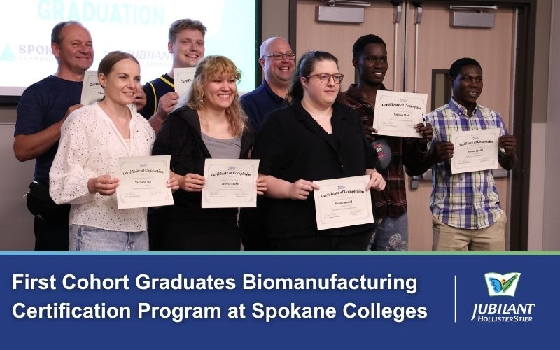 First Cohort Graduates Biomanufacturing Certification Program at Spokane Colleges